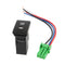 12V Waterproof 4-Wire Push Button Fog Light Switch with Yellow LED for Toyo
