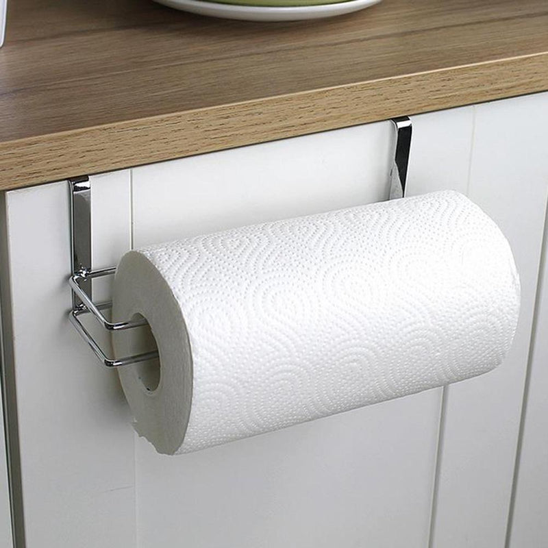 Kitchen Roll Paper Holder Bathroom Tissue Hanging Hook Towel Storage Rack