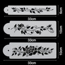 Icing Lace Mould Sugarcraft Tools Tree Vine Leaves Cake Stencil Fondant Border