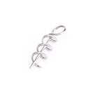100pcs Soft Bait Bait Lock Pin Crank Carabiner Hook Connect to Bait Fixed