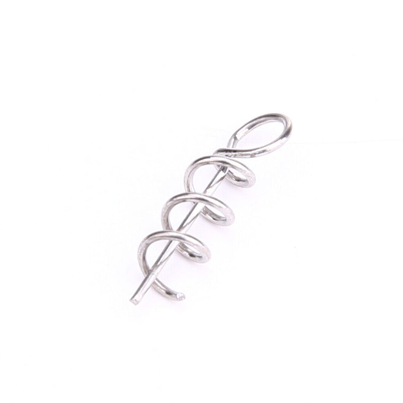 100pcs Soft Bait Bait Lock Pin Crank Carabiner Hook Connect to Bait Fixed