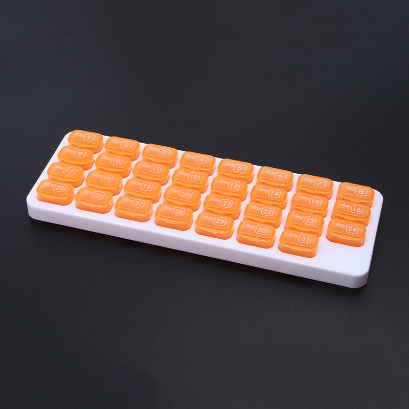 #A 31 Dividers Vitamin Holder Moisture-proof Grid Keyboard Tablet Container Digi