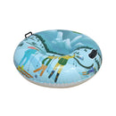 Ski Circle Inflatable Snow Sleds Snow Tube Sled with Handles and Bottom