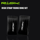 1 Pair RISK Road Bike Handlebar Tape Plugs Bicycle Bar Fixed Ring (Black) Newly