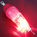 Button Battery Operated LED Light Fishing Lure Squid Hook Light (Red) Newly
