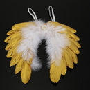 Angel Feather Wings Baby Leaves Headband Hair Head Bands (gloden) Newly