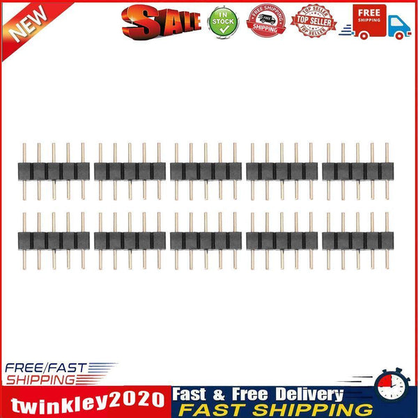 10pcs Male Connector Pin Needle for LED Strip(5Pin RGBW5050)(Black) Newly
