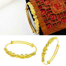 Bangle Chinese Lucky Feng Shui Double Filled Beads Bracelet L3C4 Unisex W7H2