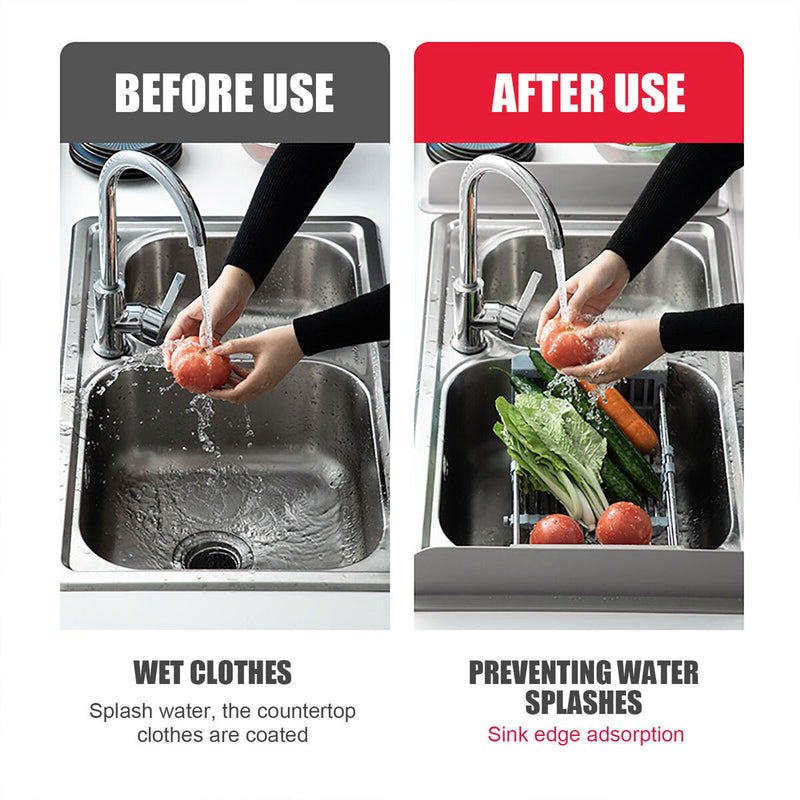 Kitchen Silicone Faucet Absorbent Mat Sink Water Splash & Strong Suction