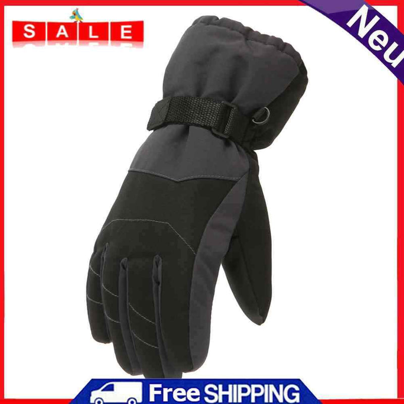 2pcs Winter Thickened Gloves Breathable Windproof Skiing Thermal Gloves Mittens
