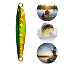 Metal Jig Spoon Luminous Shore Casting Sea Bass Fishing Lure Artificial Baits