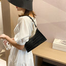 Retro PU Women Underarm Shoulder Bag Solid Purse Small Lady Elegant Handbags
