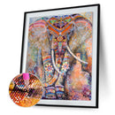 5D DIY Full Drill Diamond Painting Colorful Elephant Cross Stitch Mosaic