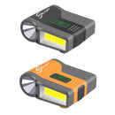 Waterproof COB LED Induction Headlights Plug-in Sports Lights (Orange)