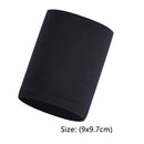 Wrist Sweatband Tennis Sport Wristband Volleyball Gym Wrist Brace (Black) Newly