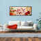 Full Embroidery DIY Canvas Print 11CT Cross Stitch Flowers Fishes Wall Decor Kit