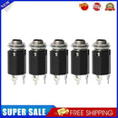 5pcs Acoustic Electric Guitar EQ Socket Plug 6.35mm Stereo Output Socket