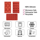 Chocolate Mold Non-Stick Cake Cookie Mould Including 6 / 15 / 24 Holes - 3 Pack