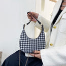 Women Simple PU Leather Leopard Print Shoulder Bag Lady Casual Small Handbag