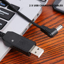 2x USB Charger Cables 5V to 10V for BaoFeng UV-5R UV-82 UV-8D Radio Accessories
