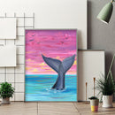 Hand Painted on Canvas DIY Marine Life Oil Paint By Numbers Drawing Kit Ornament