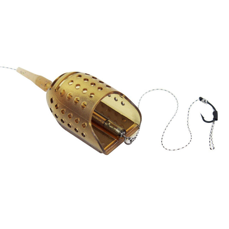 #A Carp Fishing Bait Feeder Cage 30g/40g/50g Sinker Trap Fishing Bait Basket Hol