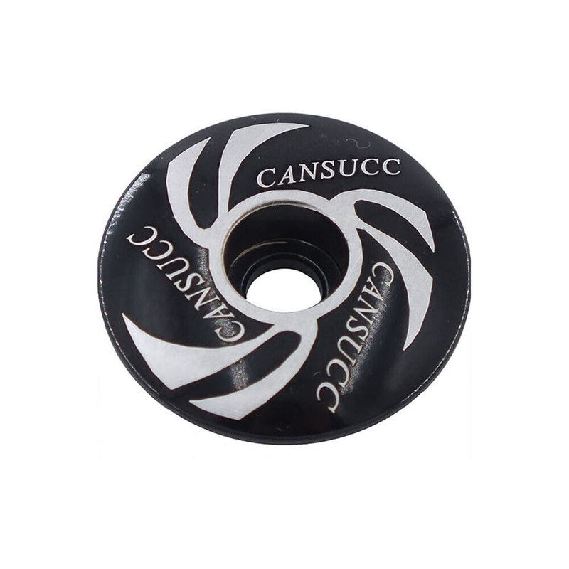 CANSUCC MTB Road Bike Headset Stem Top Cap Cover Plug Nut Screws (Black)