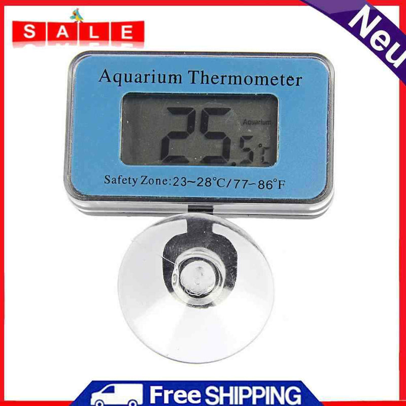 LCD Fish Tank Submersible Thermometer Digital Suction Cup Temperature Meter Tool