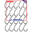 Fishing Hooks Kit, High Carbon Steel Sharp Carp Fish Hooks with Barbs, Set of 20