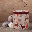 Knitted Wool Sewing Tool Tote Organizer Case Empty Yarn Crochet Hook Storage