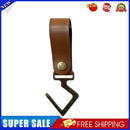 Camping Leather Hook S Type Clothes Storage Racks Pot Pan Hanger (Brown)