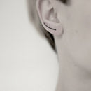 Women Minimalist Party Club Geometry Simple U Earrings Copper Line Ear Stud
