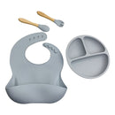 4pcs Tableware Anti Slip Silicone Baby Feeding Set Tableware for Kids for Infant