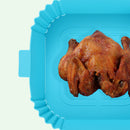 #A Silicone Air Fryers Oven Baking Tray Temperature Resistant for Home Kitchen