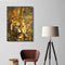 Hand Painted Picture Frameless DIY Fierce Tiger Painting By Numbers Craft