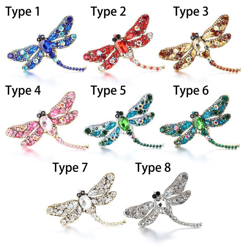 Women Insect Brooch Pin Corsage Dragonfly Brooches Dress Coat Accessories