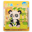 Baby Kids Wooden Cartoon 6 Page Jigsaw Puzzle Blocks Early Educational Jigsaw Puzzle -
