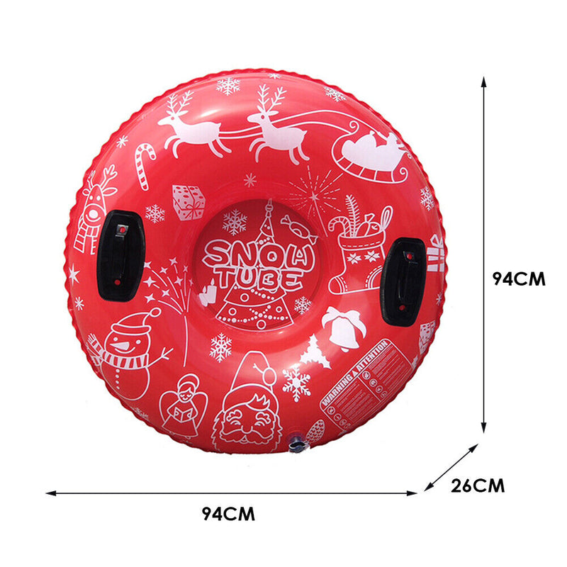 PVC Inflatable Skiing Ring Snow Sled Tube Circle Winter Outdoor Sports Toys