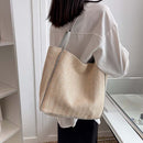 Straw Shoulder Tote Bags Women Beach Large-capacity Lady Shopping Handbag Purses