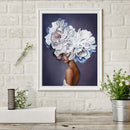 5D DIY Full Round Drill Diamond Paint Flower Woman Mosaic Rhinestone Art Pict