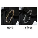 Diamond Fashion Necklace Hip Hop Link Chain Inlaid Rhinestone Cuban Necklace