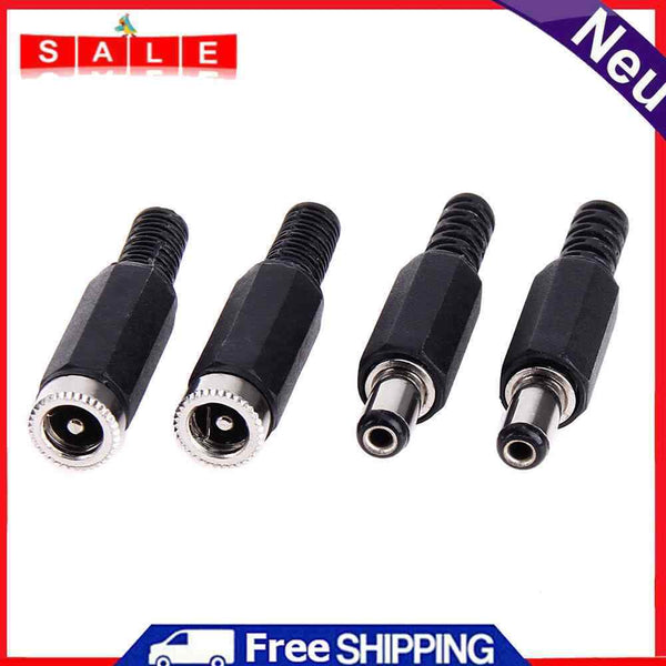 20pcs 5.5x2.1mm DC Input Female + Male Male Female Male Book