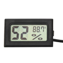 Digital LCD Thermometer Hygrometer Probe Temperature Humidity Gauge (Black)