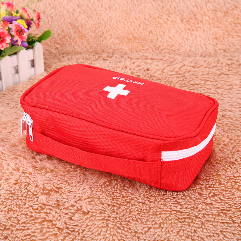 Travel Portable First Aid Emergency Medical Large Survival Bag Wrap(Red) Newly