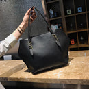 4pcs/set Leather Solid Color Women Shoulder Handbags Wristlet Clutch Card Holder
