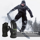 Winter Men Warm Windproof Ski Fleece Gloves Outdoor Cycling Skiing Sports Gloves