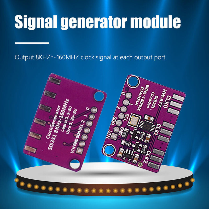 3V-5V Si5351A Si5351 I2C IIC Clock Signal Generator Breakout Board 8kHz 160
