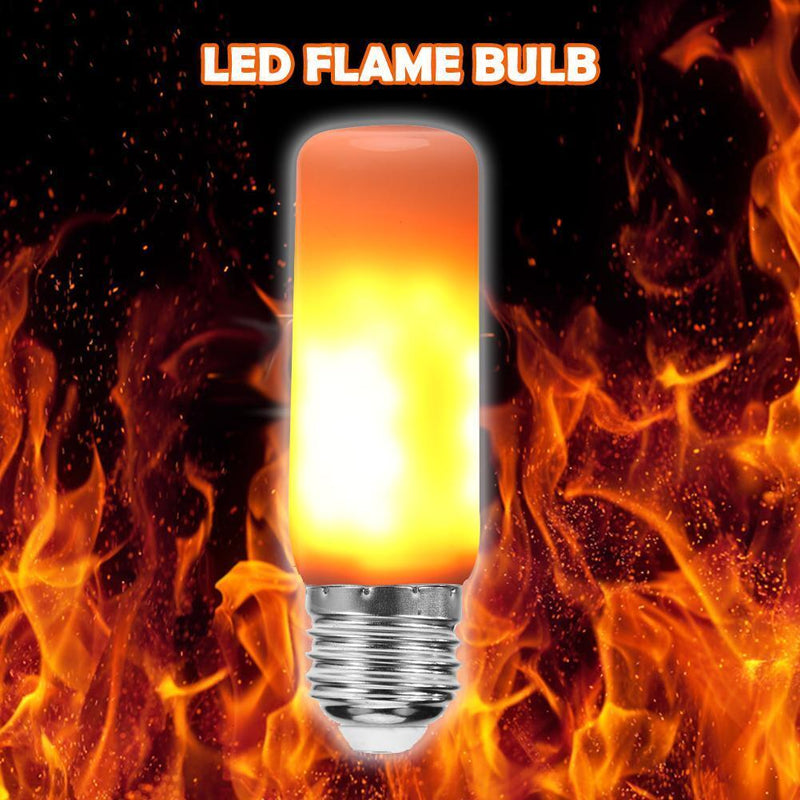 E27 78 SMD 2835 LED Flame Bulb 3W Emulation Fire Effect Lamp Flicker Light