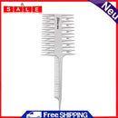 Double Sided Big Tooth Comb Fish Bone Shape Hair Dyeing Sectioning Comb Brush