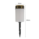 Flameless Solar Power LED Decorative Tea Light Cemetery Ritual Lawn Candle Lamp